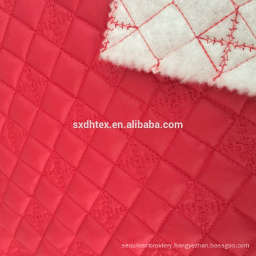 cloth fabric, 100% polyester embroidered fabric,quilting fabric for down coat,jacket and garment